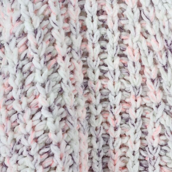 POL Women's Drop Shoulder V-Neck Knit Pull Over Chunky Sweater - Picture 3 of 6